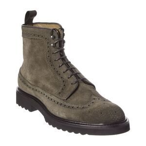 Antonio Maurizi Lace-Up Suede Boot, Green
